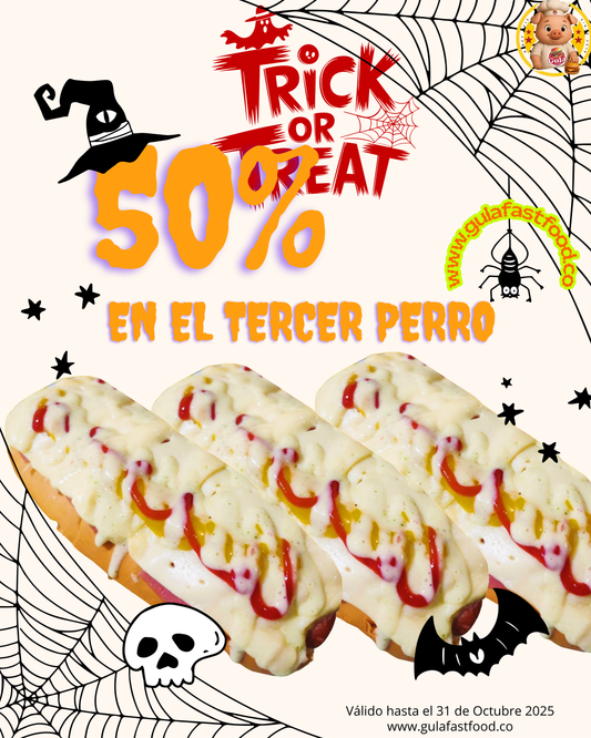 COMBO HALLOWEEN PERROS SENCILLOS